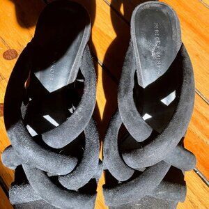 Rebecca Minkoff Amandine Black Puff Strap Heels